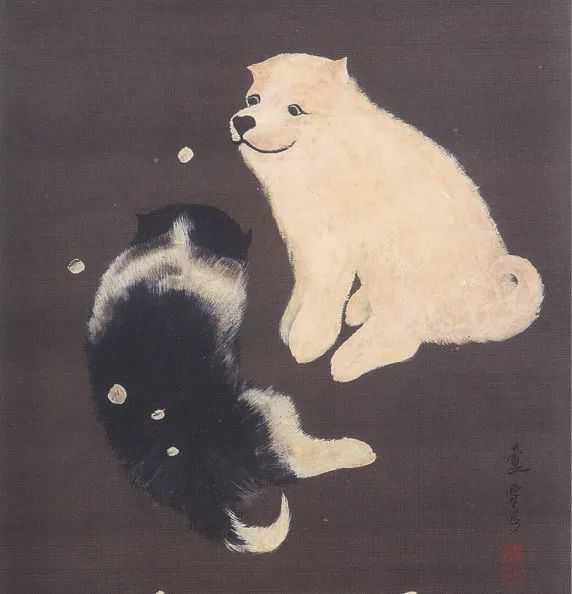 21244950a24031bf1e3ff3459cdc5ea3c01f2306 長沢蘆雪|降雪狗児図