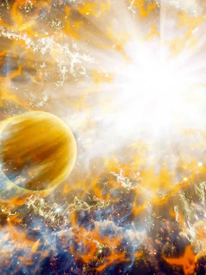 想象中的太陽氦閃（圖：novaspace.com）