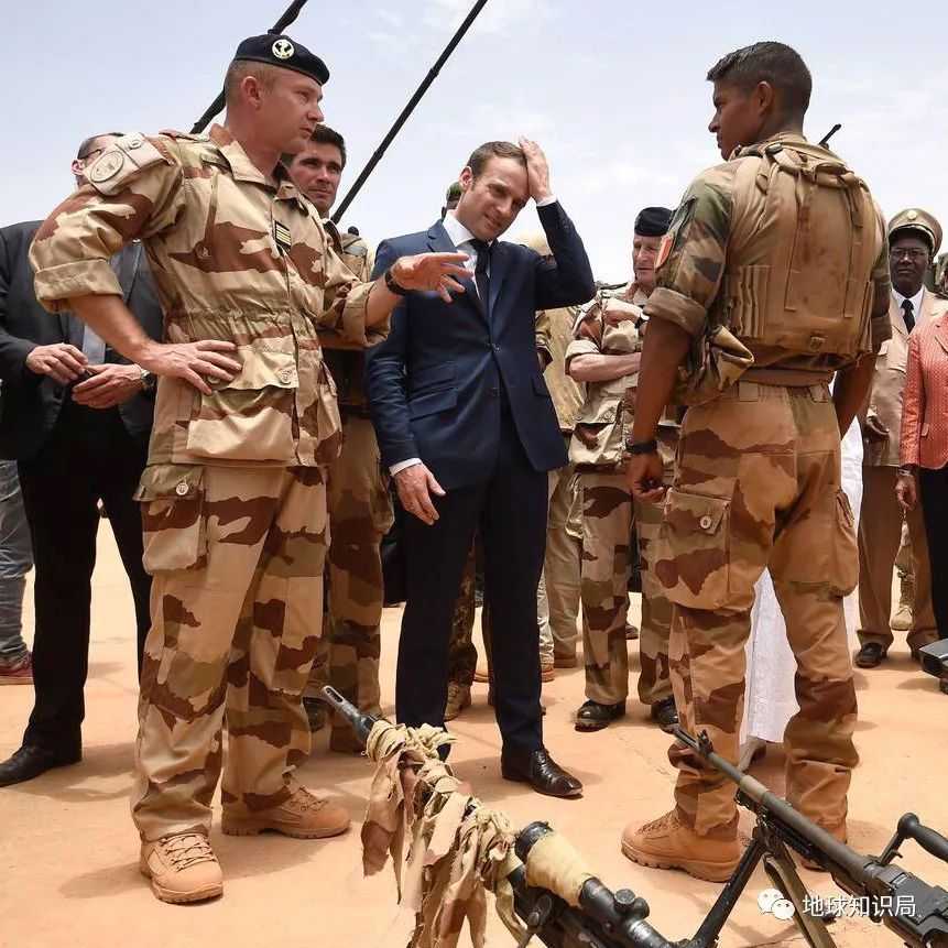 （馬克宏視察駐馬法軍 圖：壹圖網）
