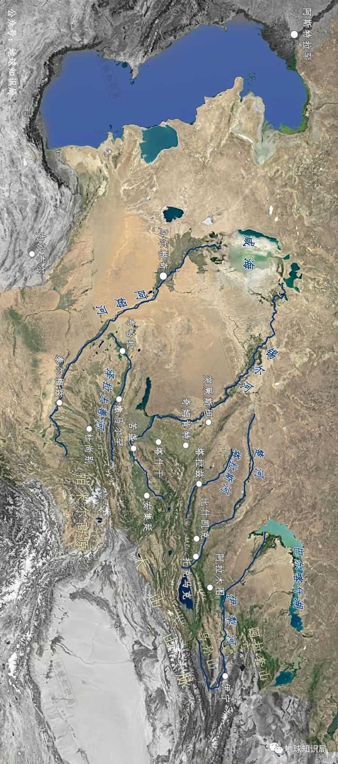 北部的錫爾河流域和哈薩克草原則更寒冷些