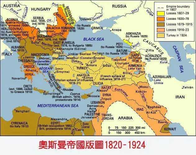 一戰前的奧斯曼帝國，佔據著巴勒斯坦地區