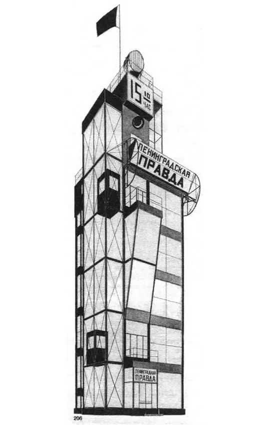 = 1924年 真理報大樓（未建） =